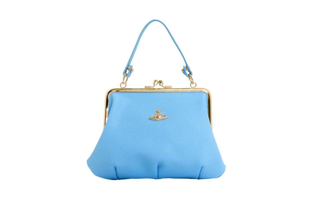 Vivienne Westwood Vivienne Westwood Cow Leather Shoulder Bag Crossbody Bag Wallet Women's Blue