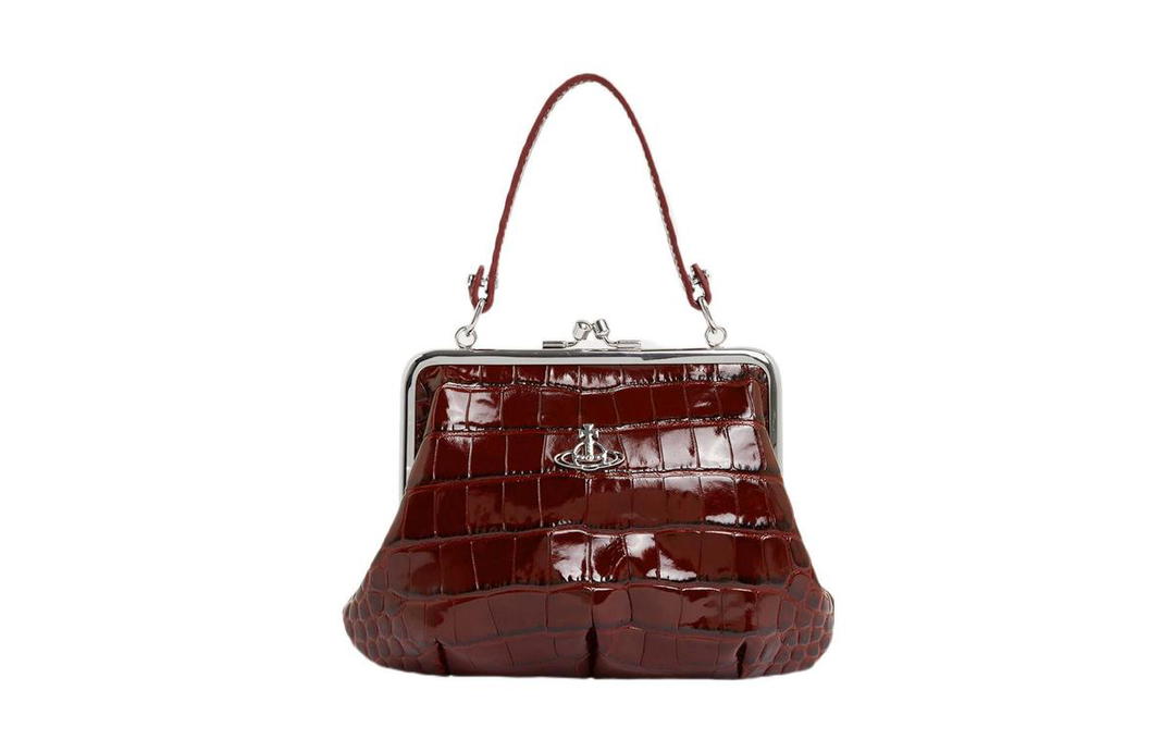 Vivienne Westwood Vivienne Westwood Leather Shoulder Bag Crossbody Bag Wallet Women's Burgundy