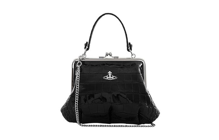 Vivienne Westwood Vivienne Westwood Calfskin Dumpling Bag Shoulder Bag Crossbody Bag Handbag Wallets Regular Women's Black