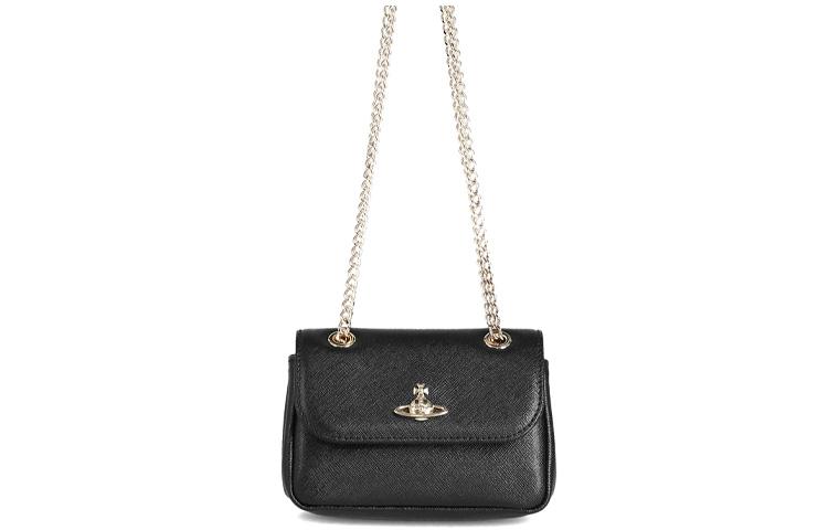 Vivienne Westwood Vivienne Westwood Leather Shoulder Bag Crossbody Bag Women's Black