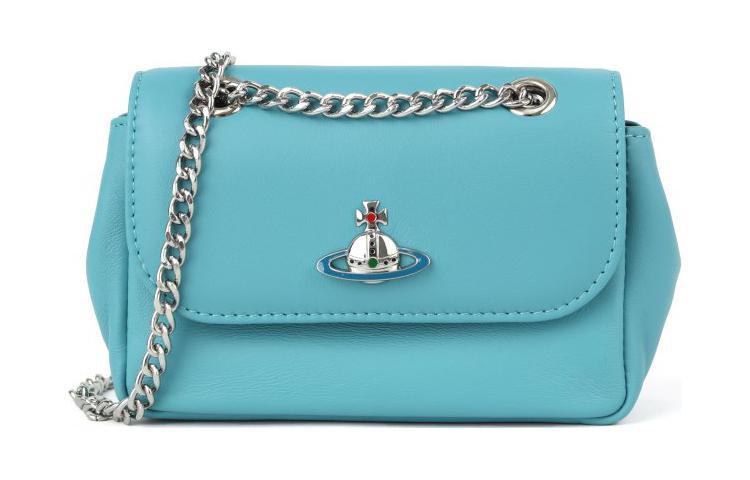 Vivienne Westwood Vivienne Westwood Cow Leather Shoulder Bag Crossbody Bag Women's Blue