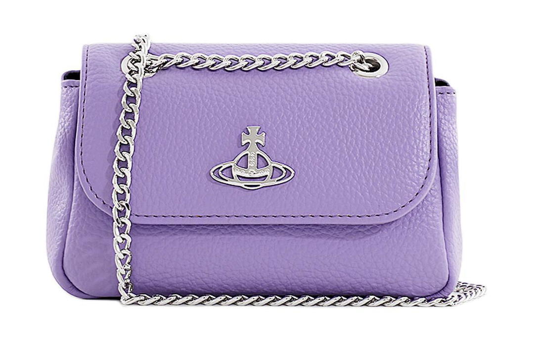 Vivienne Westwood Vivienne Westwood PU Shoulder Bag Crossbody Bag Wallet Small Size Women's Purple