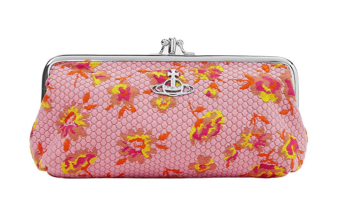Vivienne Westwood Vivienne Westwood Jacquard Fabric Wallet Women's Pink