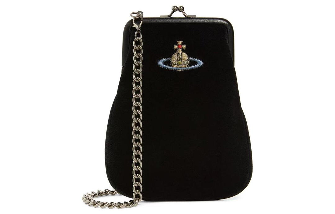 Vivienne Westwood Vivienne Westwood Cow Leather Crossbody Bags Shoulder Bags Women's Black