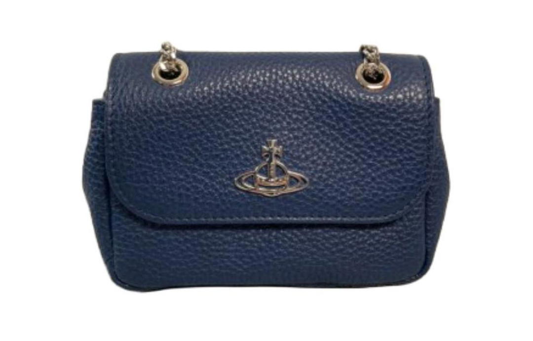 Vivienne Westwood Vivienne Westwood Saffiano Leather Crossbody Bag Shoulder Bag Mini Women's Blue