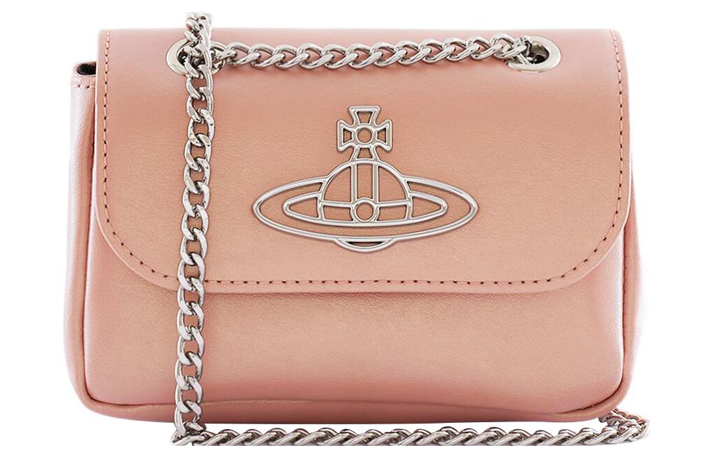 Vivienne Westwood Vivienne Westwood Cow Leather Crossbody Bag Shoulder Bag Women's Pink