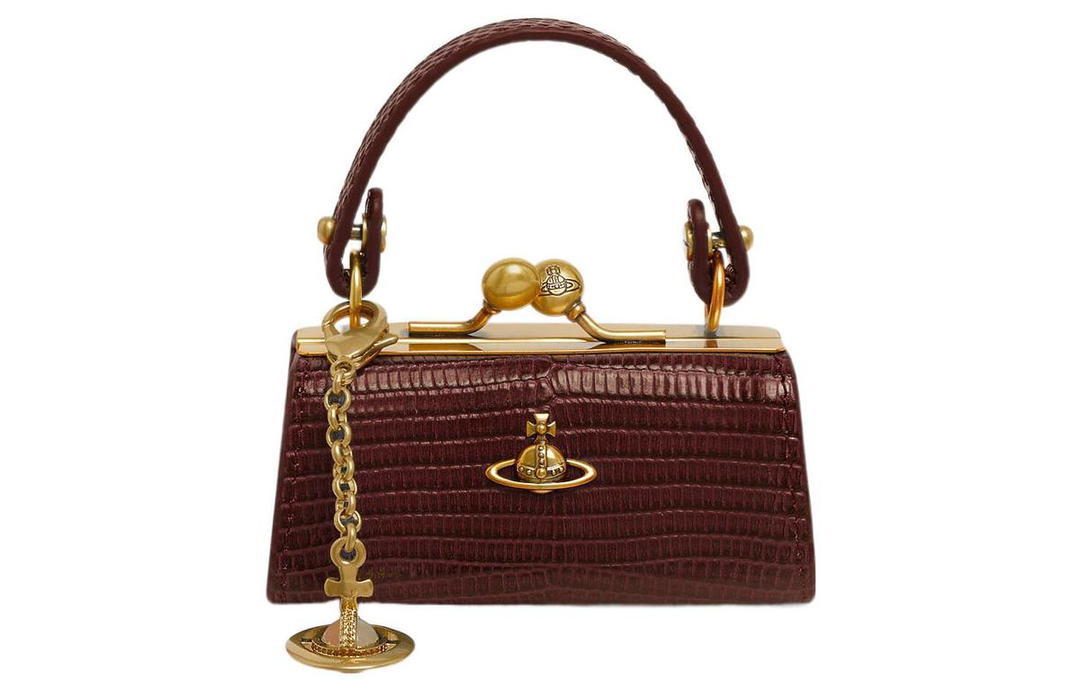 Vivienne Westwood Vivienne Westwood Cow Leather Handbag Women's Burgundy