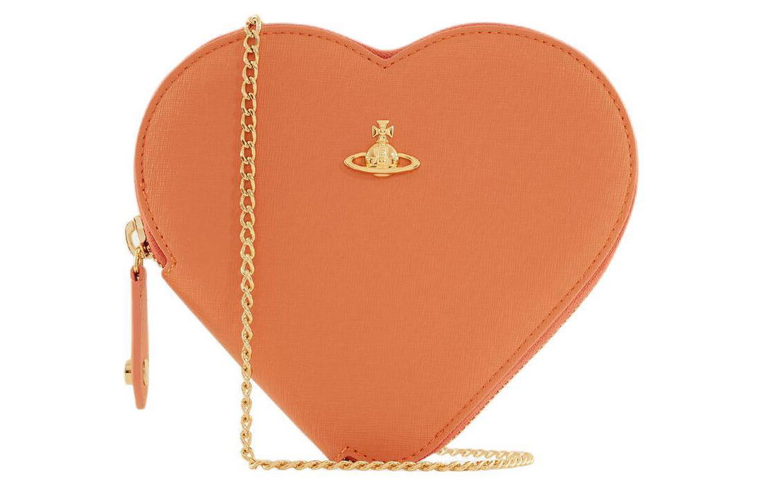 Vivienne Westwood Vivienne Westwood Polyester-Cotton Blend Shoulder Bag Crossbody Bag Women's Orange