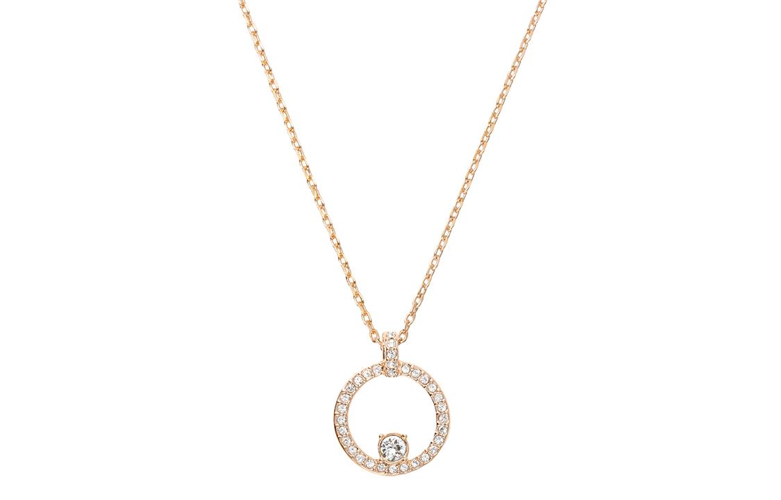 Swarovski Swarovski Constella Faux Crystal Necklaces Women's Rose Gold