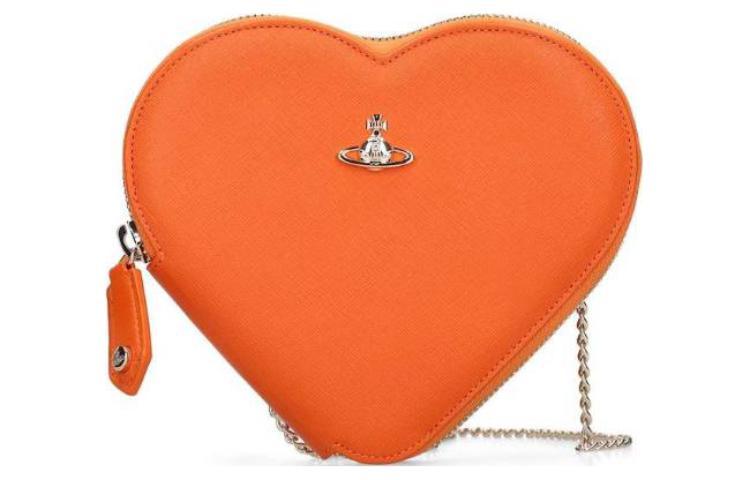 Vivienne Westwood Vivienne Westwood Leather Shoulder Bag Crossbody Bag Mini Women's Orange