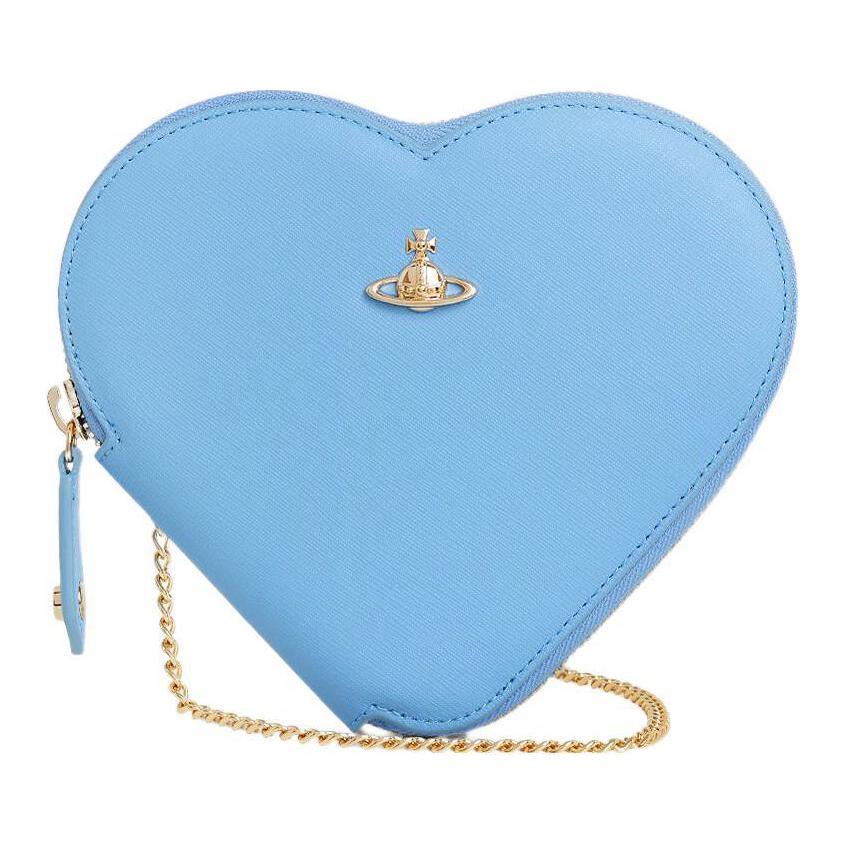 Vivienne Westwood Vivienne Westwood Saffiano Cow Leather Shoulder Bag Crossbody Bag Women's Light Blue