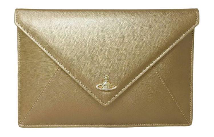 Vivienne Westwood Vivienne Westwood Leather Clutch Women's Gold