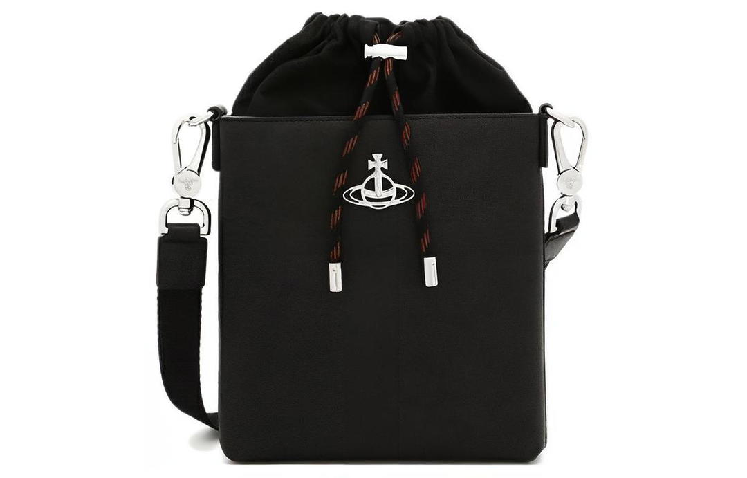 Vivienne Westwood Vivienne Westwood Saffiano Leather Crossbody Bag Shoulder Bag Women's Black