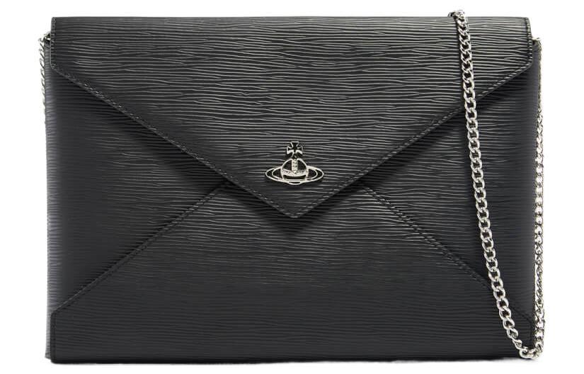 Vivienne Westwood Vivienne Westwood Artificial Leather One Shoulder Crossbody Clutches Women's Black