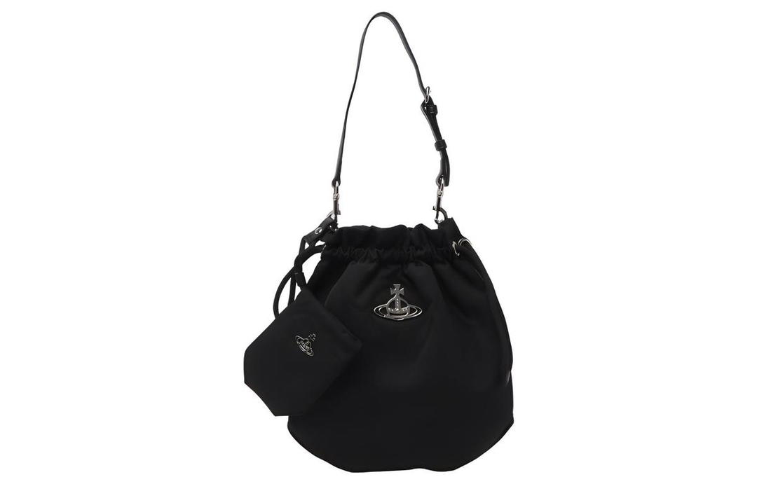 Vivienne Westwood Vivienne Westwood Recycled Polyurethane Handbags Shoulder Bags Women's Black