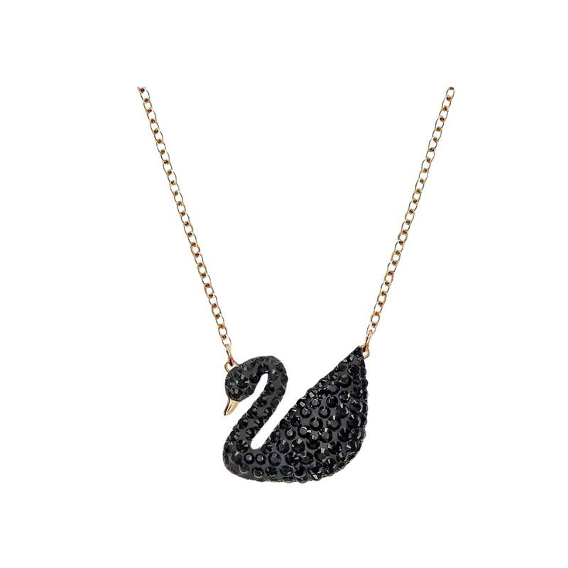 Swarovski Swarovski Swan Necklace - Black