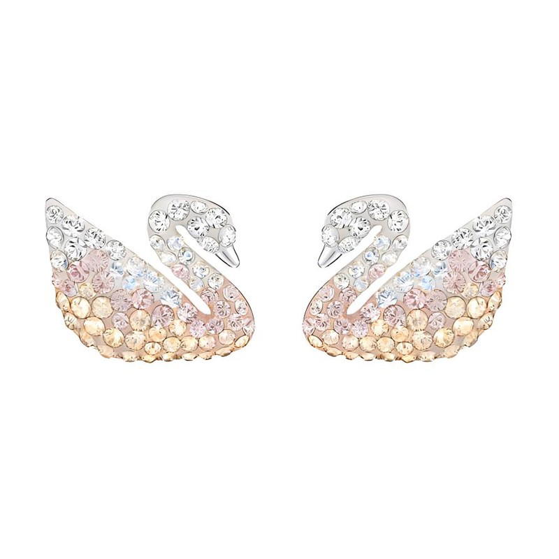 Swarovski Swarovski Iconic Swan Earrings - Light Gradient
