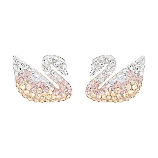 Swarovski Swarovski Iconic Swan Earrings - Light Gradient - view 1