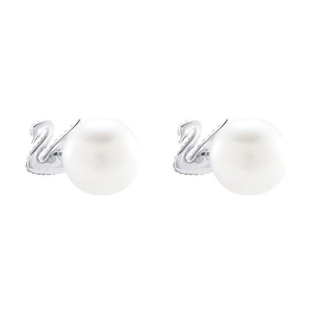 Swarovski Swarovski Iconic Swan Earrings - Light Gradient - view 4