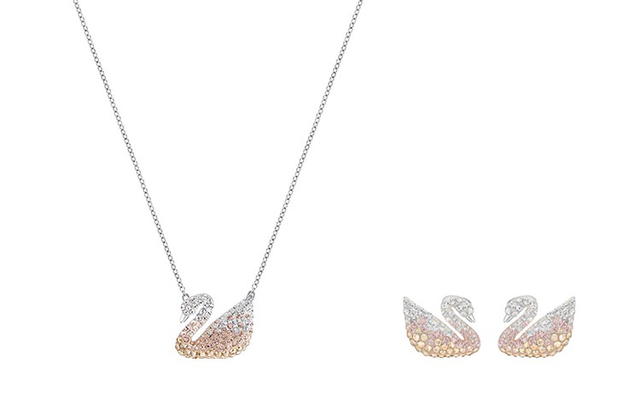 Swarovski Swarovski Swan Necklace - Pink - view 1