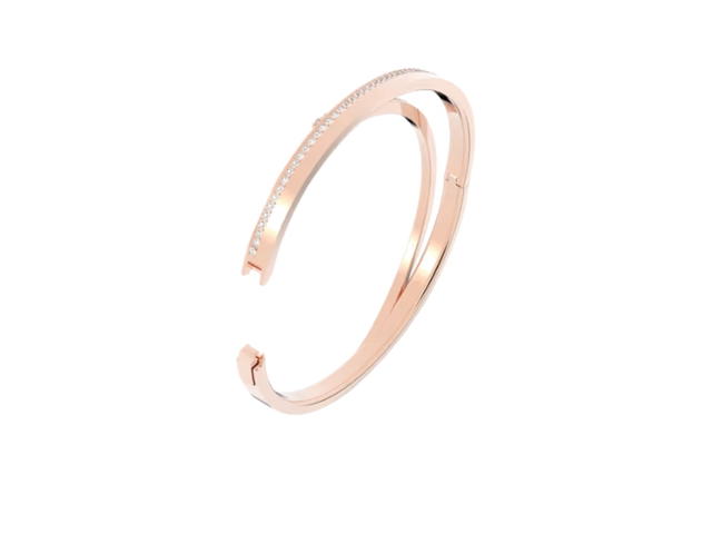 Swarovski Swarovski Round Cut White Rose Gold-tone Plated - view 3