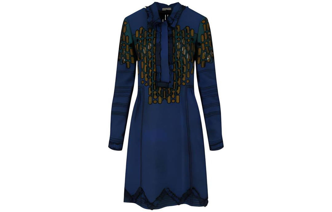 Bottega Veneta Bottega Veneta Long-Sleeved Dresses Women's Blue