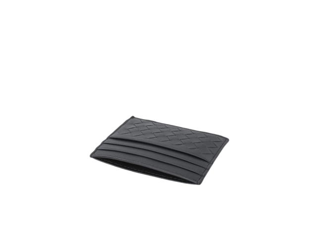 Bottega Veneta Bottega Veneta Intrecciato Classic Card Wallet In Calfskin Leather Black - view 3