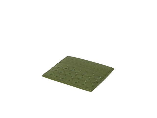 Bottega Veneta Bottega Veneta Intrecciato Classic Card Wallet In Calfskin Leather Khaki - view 2