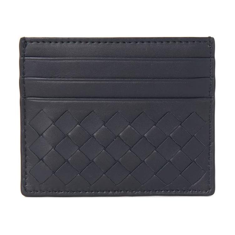 Bottega Veneta Bottega Veneta Cow Leather Card Holder Men's Marine Blue