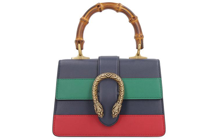 Gucci Gucci Dionysus Multicolor Leather Shoulder Bag Crossbody Bag Handbag Mini Women's Dark Blue/Green/Red