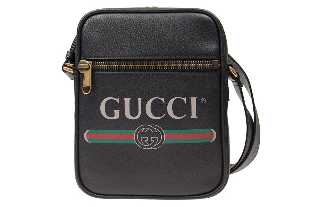 Gucci Gucci Leather Camera Bag Shoulder Bag Crossbody Bag Men's Black
