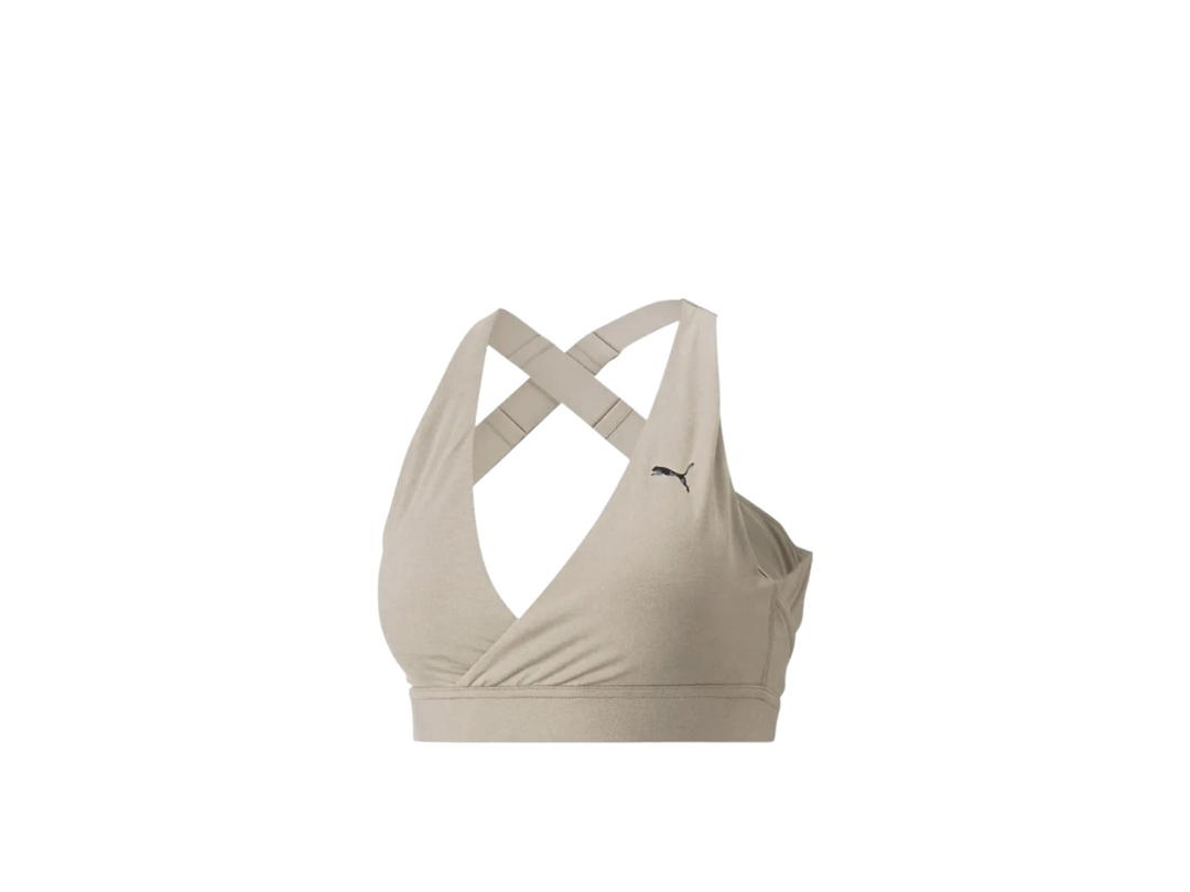 Puma Puma Yogini Mid Impact Crossover Training Bra Green