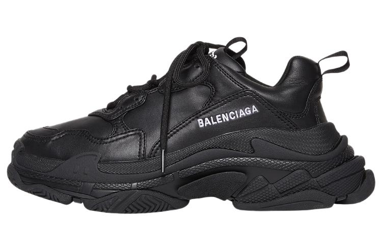 Balenciaga Balenciaga Triple S Synthetic Leather Triple Black Women's