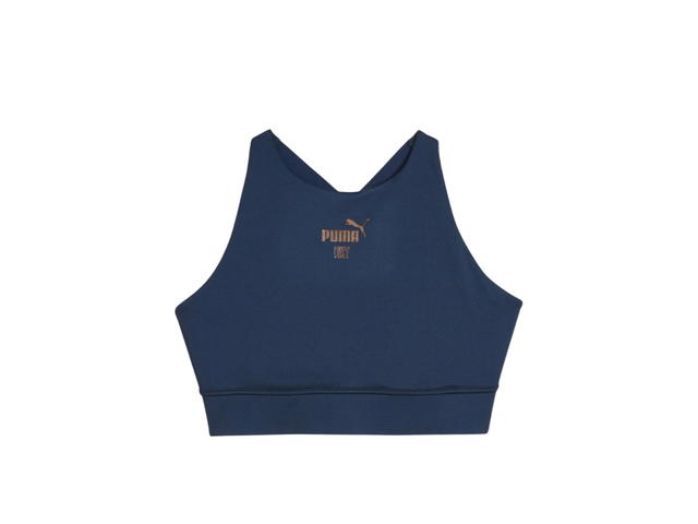 Puma Puma x First Mile Solid U-Shaped Low Support Sports Bra Navy (W) - view 1