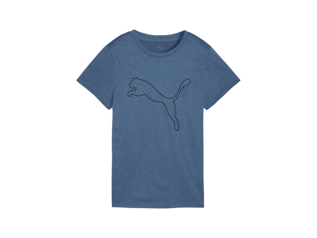 Puma Puma Tad Essentials Heather Logo Tee Dark Indigo Heather