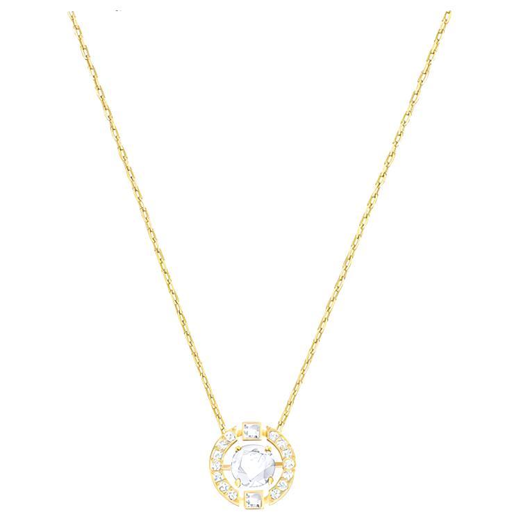 Swarovski Swarovski Crystal Necklaces Women's White & Gold Plated Chain
