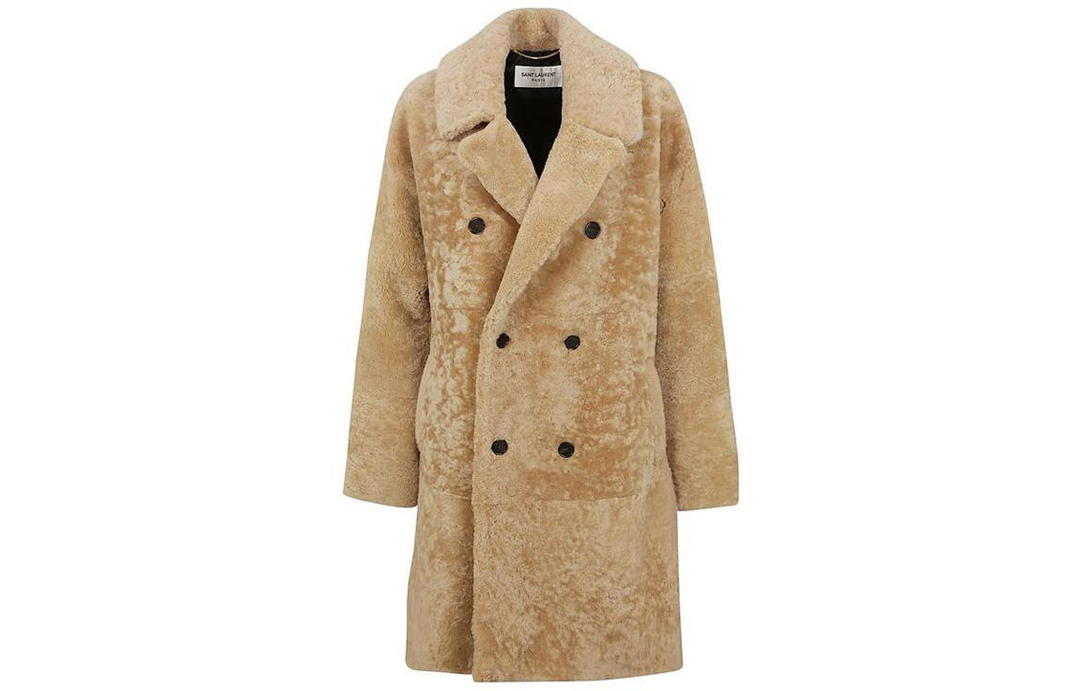 Saint Laurent Saint Laurent Coats Women's Camel