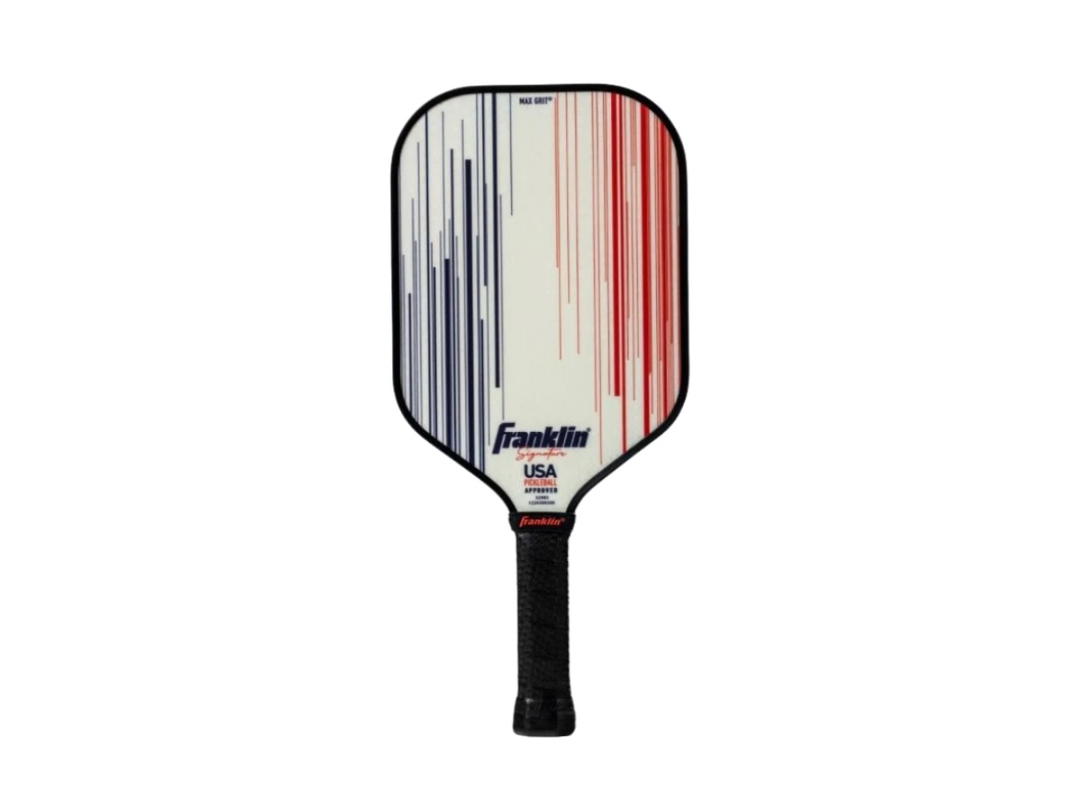 Franklin Franklin Signature Series Fiberglass with MaxGrit White 16mm Pickleball Paddle White