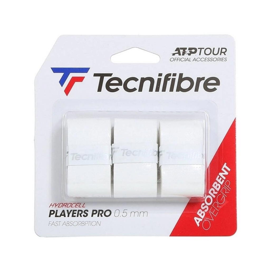 Tecnifibre Tecnifibre Players Pro x3 Overgrip Tape Racket Tennis White