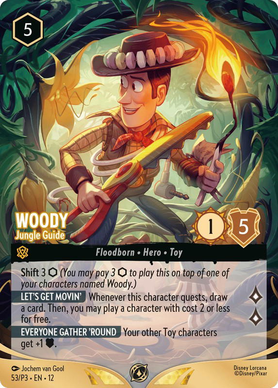 Disney Lorcana Disney Lorcana Woody Jungle Guide Promo [53/P3] Promo Expansion 3 (EN)