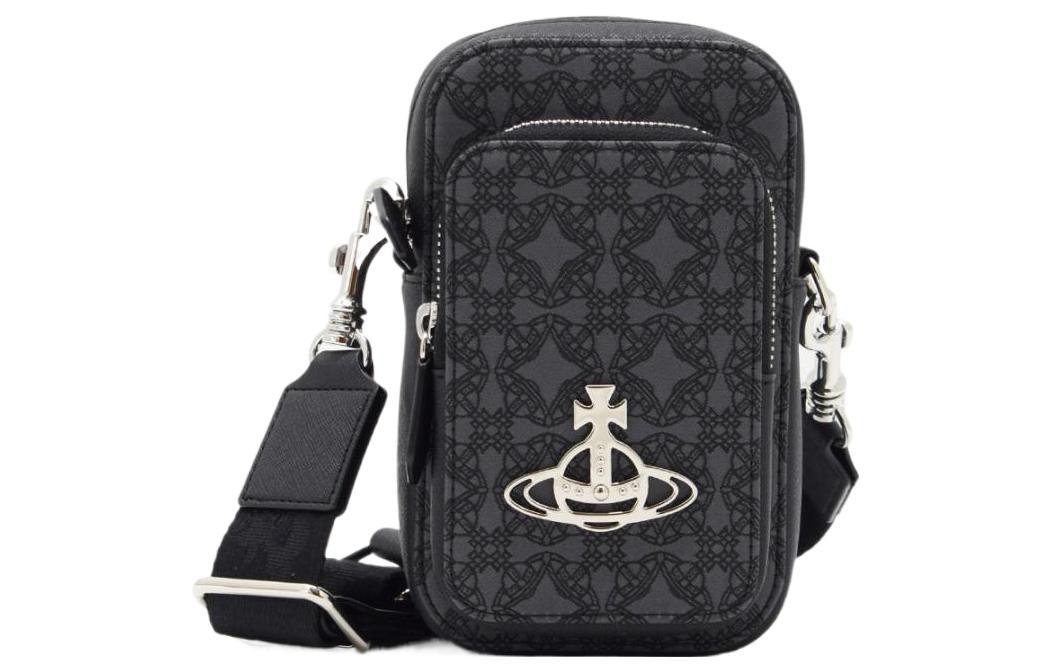 Vivienne Westwood Vivienne Westwood Recycled Polyester Shoulder Bag, Crossbody Bag Regular Men's Black