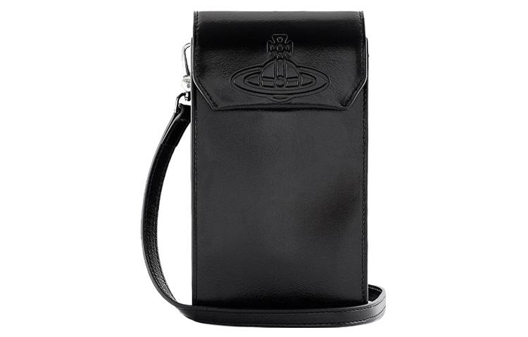 Vivienne Westwood Vivienne Westwood Cow Leather Cell Phone Pouch Women's Black