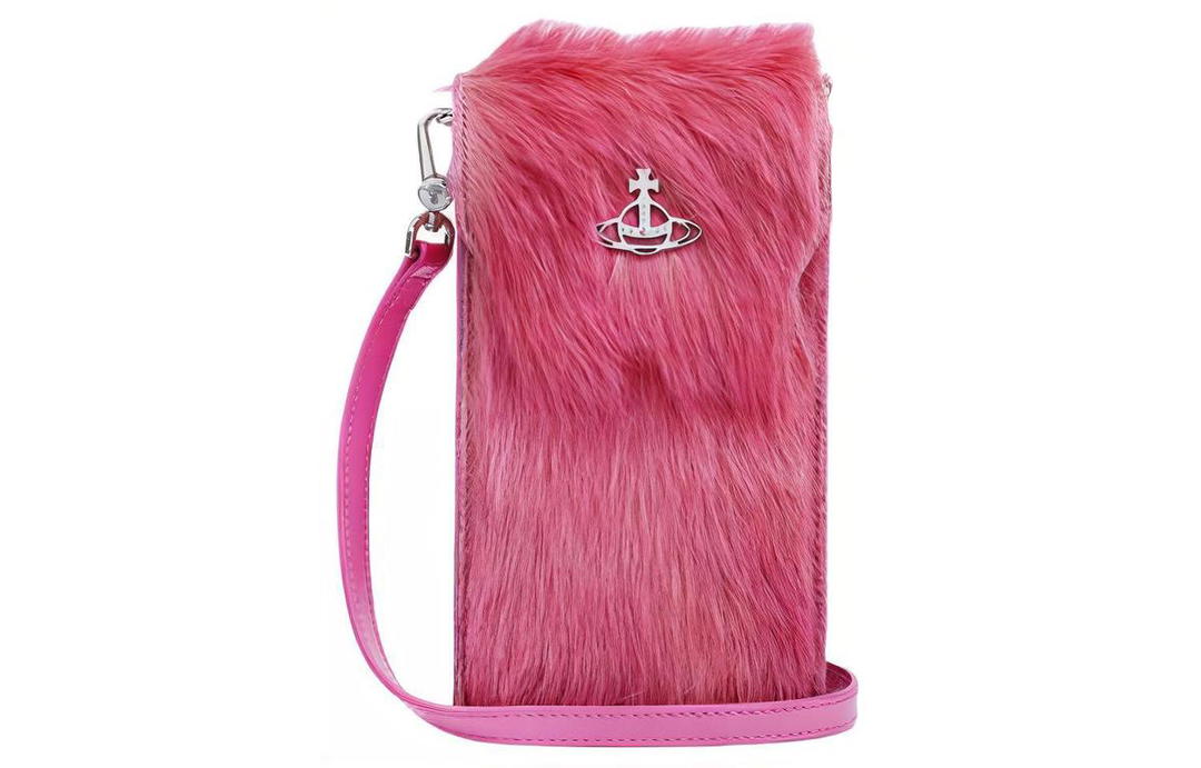 Vivienne Westwood Vivienne Westwood Calf Hair Cell Phone Pouch Women's Pink