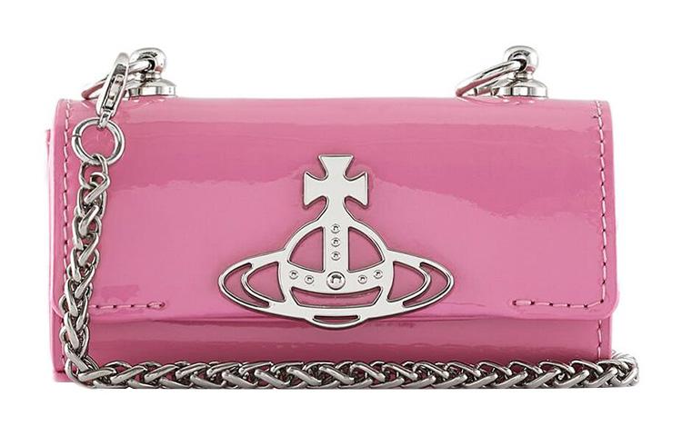 Vivienne Westwood Vivienne Westwood Cow Leather Lipstick Case Crossbody Bag Shoulder Bag Women's Pink