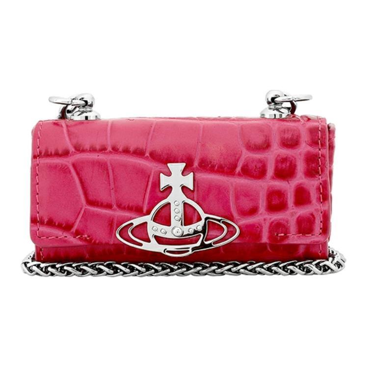 Vivienne Westwood Vivienne Westwood Leather Crossbody Bag Shoulder Bag Women's Pink