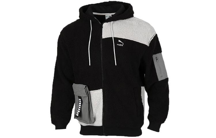 Puma Puma Velvet Jackets Men Black Gray