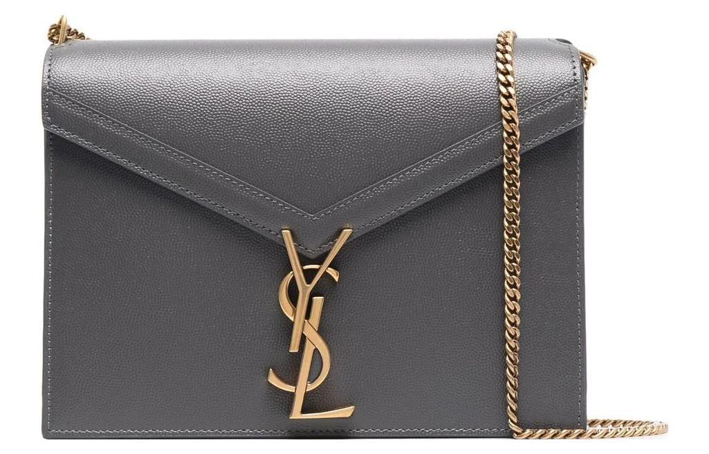Saint Laurent Saint Laurent CASSANDRA Cow Leather Portable Crossbody Bag Shoulder Bag Women's Gray