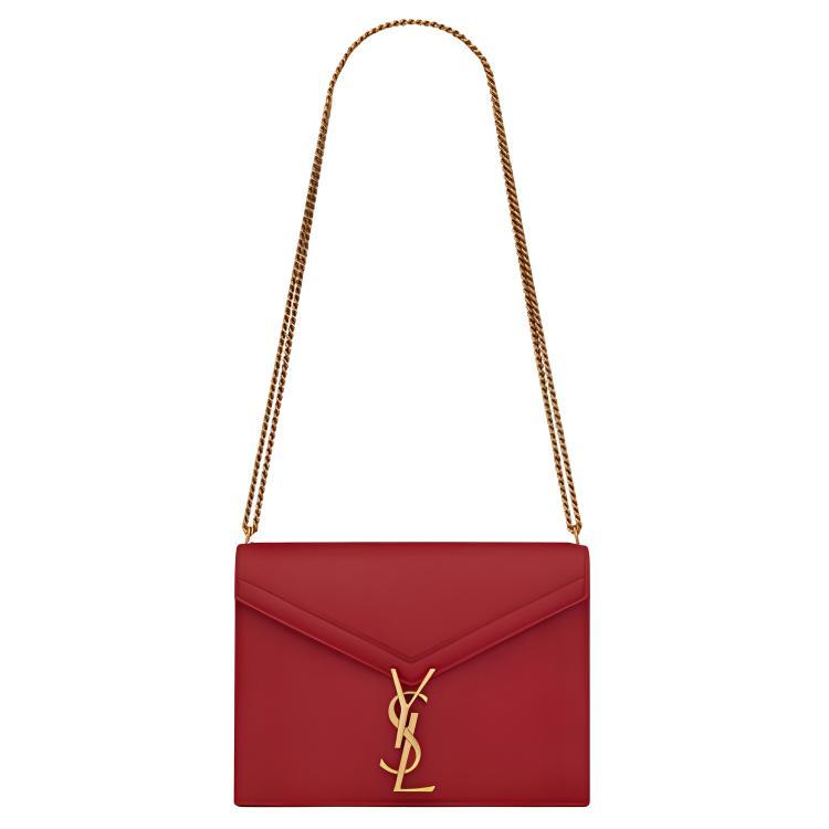 Saint Laurent Saint Laurent Leather Crossbody Bag Shoulder Bag Women's Splendid Red