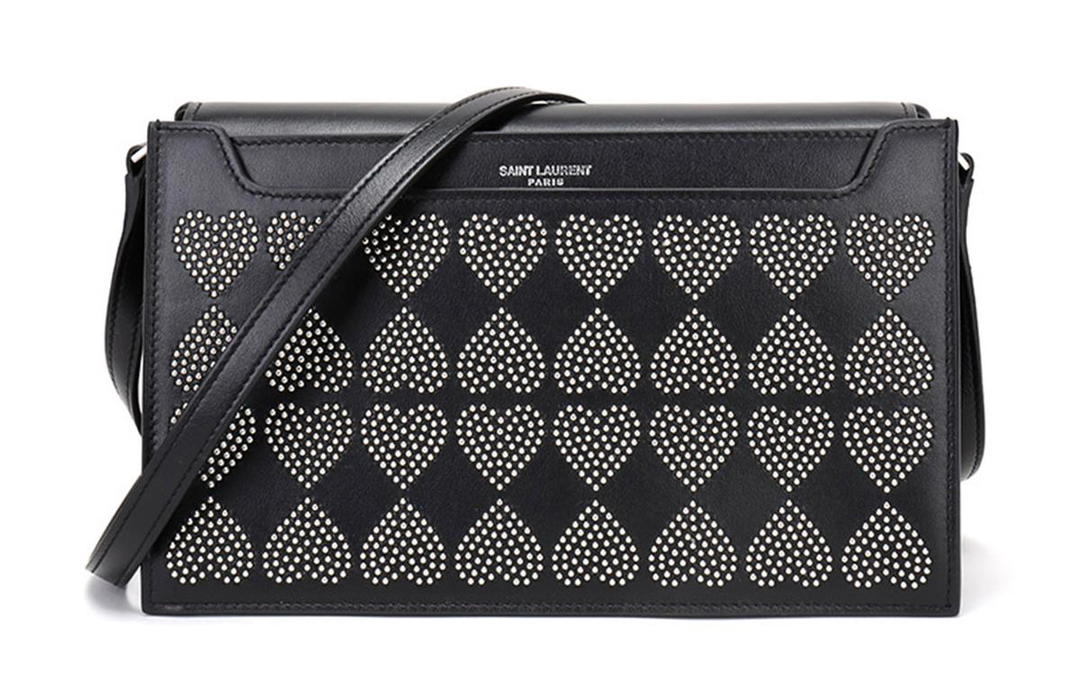 Saint Laurent Saint Laurent Cow Leather Crossbody Bag Shoulder Bag Women's Black
