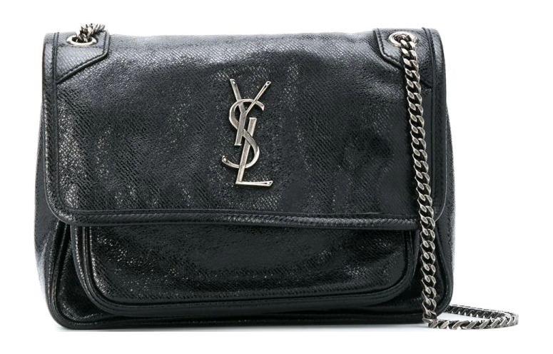 Saint Laurent Saint Laurent Calfskin Crossbody Bag Shoulder Bag Women's Black